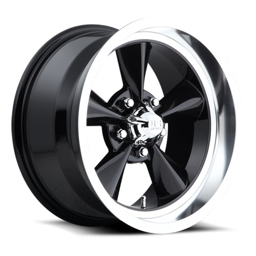 US Mags Wheels Standard Gloss Black Diamond Cut Lip