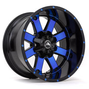 American Offroad Wheels A108 Black Machine Blue