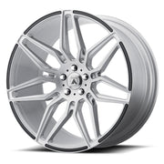 Asanti Wheels ABL-11 Sirius Brushed Silver Carbon Fiber Inserts