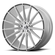 Asanti Wheels ABL-14 Polaris Brushed Silver Carbon Fiber Inserts