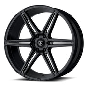 Asanti Wheels ABL-25 Alpha 6 Gloss Black Milled