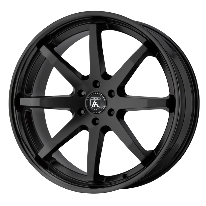 Asanti Wheels ABL-32 Kaiser Satin Black Gloss Black Lip