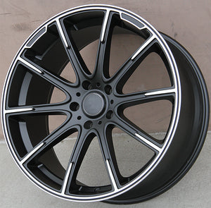 Mercedes Benz Wheels 9996 22x10 5x130 Matte Black Machined  fit G Wagon G350 G400 G450 G500 G550