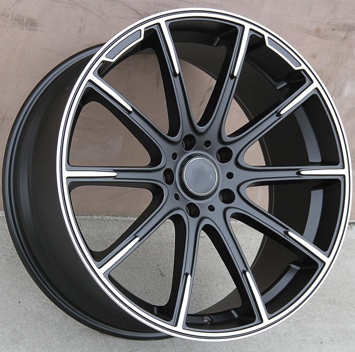 Mercedes Benz Wheels 9996 22x10 5x112 Matte Black Machined fit ML GL Class 320 350 450 500 550