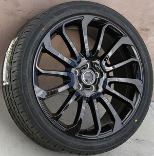 Land Rover Wheels 1195 21x9.5 5x120 Gloss Black fit Range Rover Sport SVR HSE Autobiography Discovery