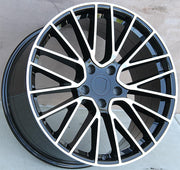 Porsche Wheels 5351 21x9.5/21x11 5x130 Black Machined fit Cayenne GTS Turbo Panamera