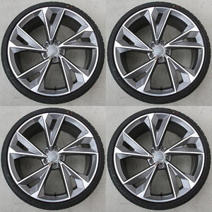 Audi Wheels 5671 18x8 5x112 Gunmetal Machined fit A3 S3 A4 S4 A6