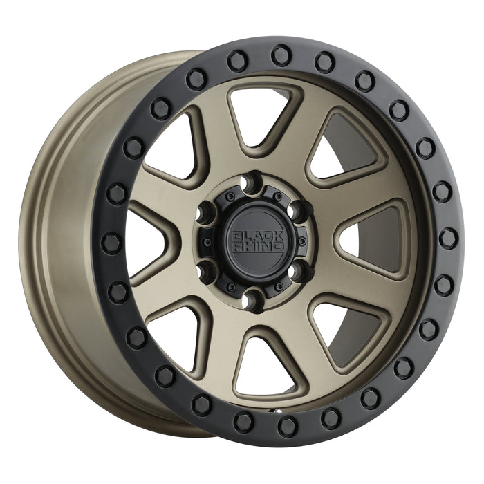 Black Rhino Wheels Baker Matte Bronze Black Lip Edge Black Bolts