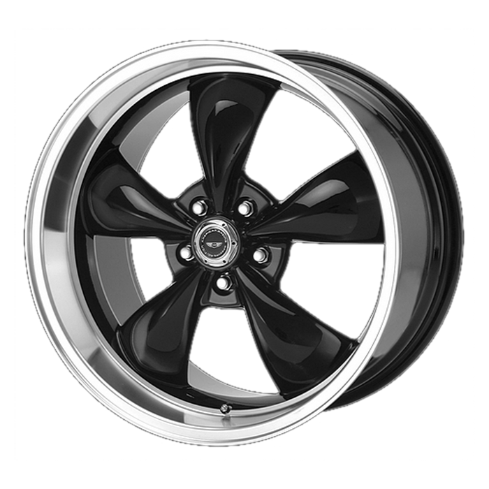 American Racing Wheels AR105 Torq Thrust M Gloss Black Machined Lip