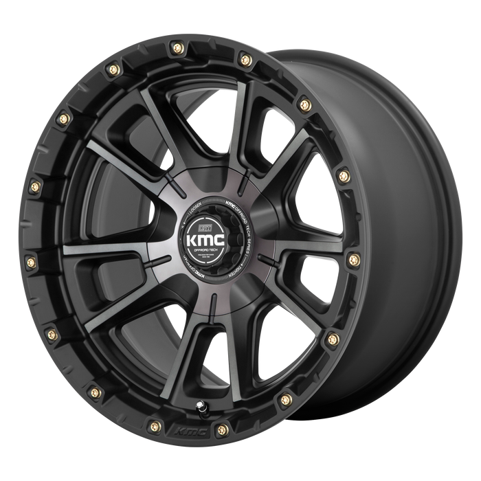 KMC Wheels KM100 Sync Satin Black With Gray Tint