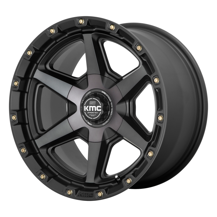 KMC Wheels KM101 Signal Satin Black With Gray Tint