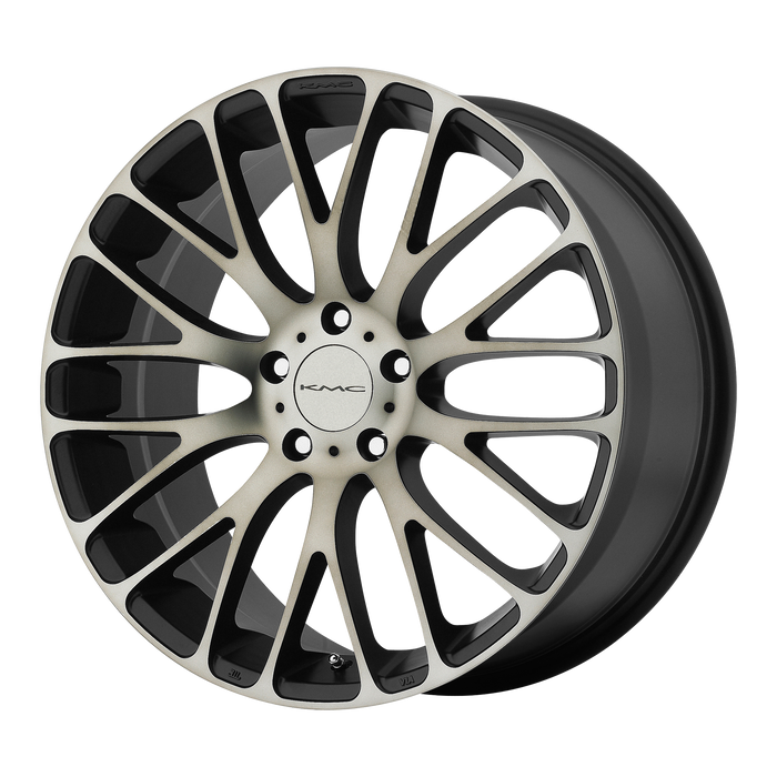 KMC Wheels KM693 Maze Satin Black W  Machined Face And Tinted Clear