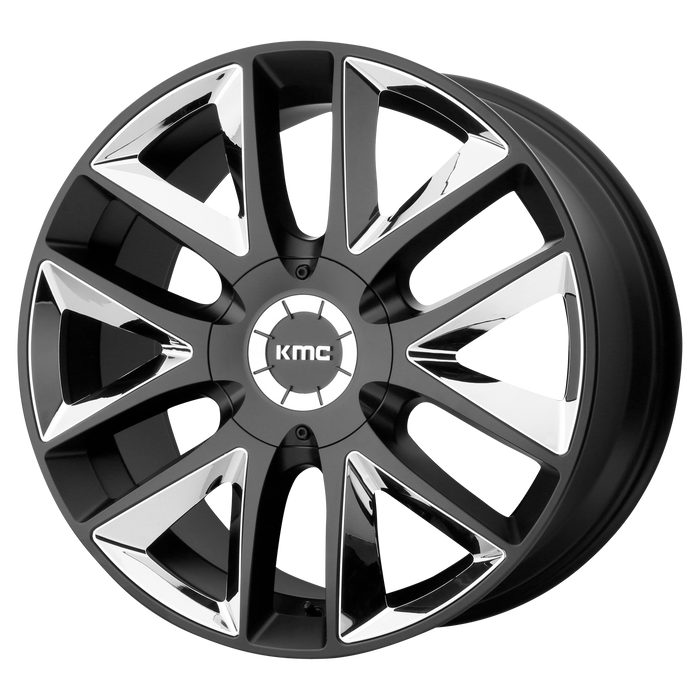 KMC Wheels KM710 Takedown Satin Black Chrome Inserts