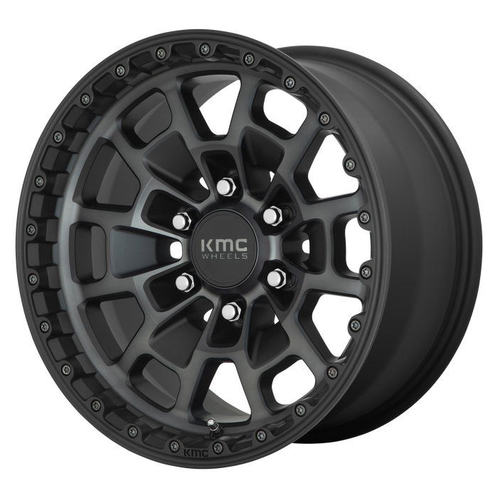 KMC Wheels KM718 Summit Satin Black With Gray Tint