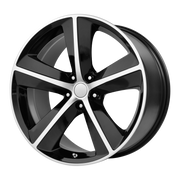 OE Creations Wheels PR123 Gloss Black Machined Spokes And Lip