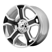 OE Creations Wheels PR127 Gloss Black Polished Spokes & Lip