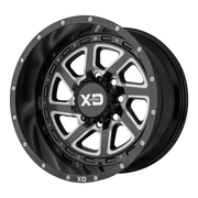 XD Wheels XD833 Recoil Satin Black Milled With Reversible Ring