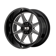 XD Wheels XD844 Pike Gloss Black Milled