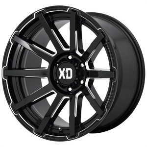 XD Wheels XD847 Outbreak Gloss Black Milled