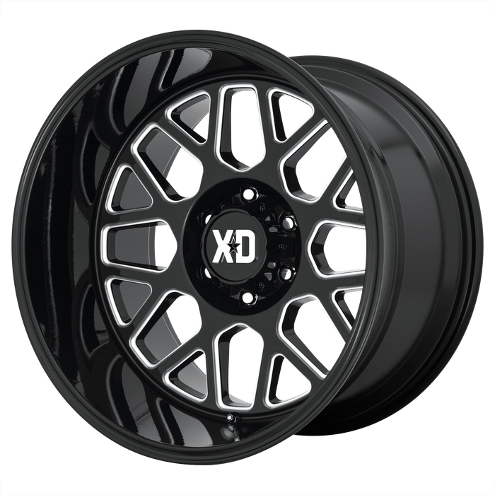 XD Wheels XD849 Grenade 2 Gloss Black Milled