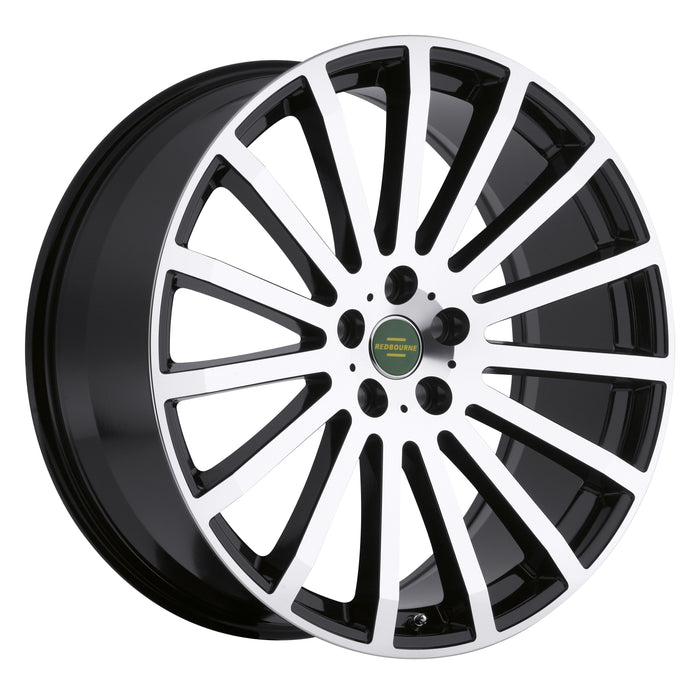 Redbourne Wheels Dominus Gloss Black Mirror Cut Face