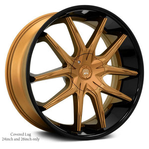 Lexani Wheels R-Twelve Satin Bronze Black Lip